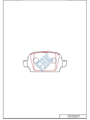 FBK fékbetétkészlet, tárcsafék - FD33007 - TothCarparts