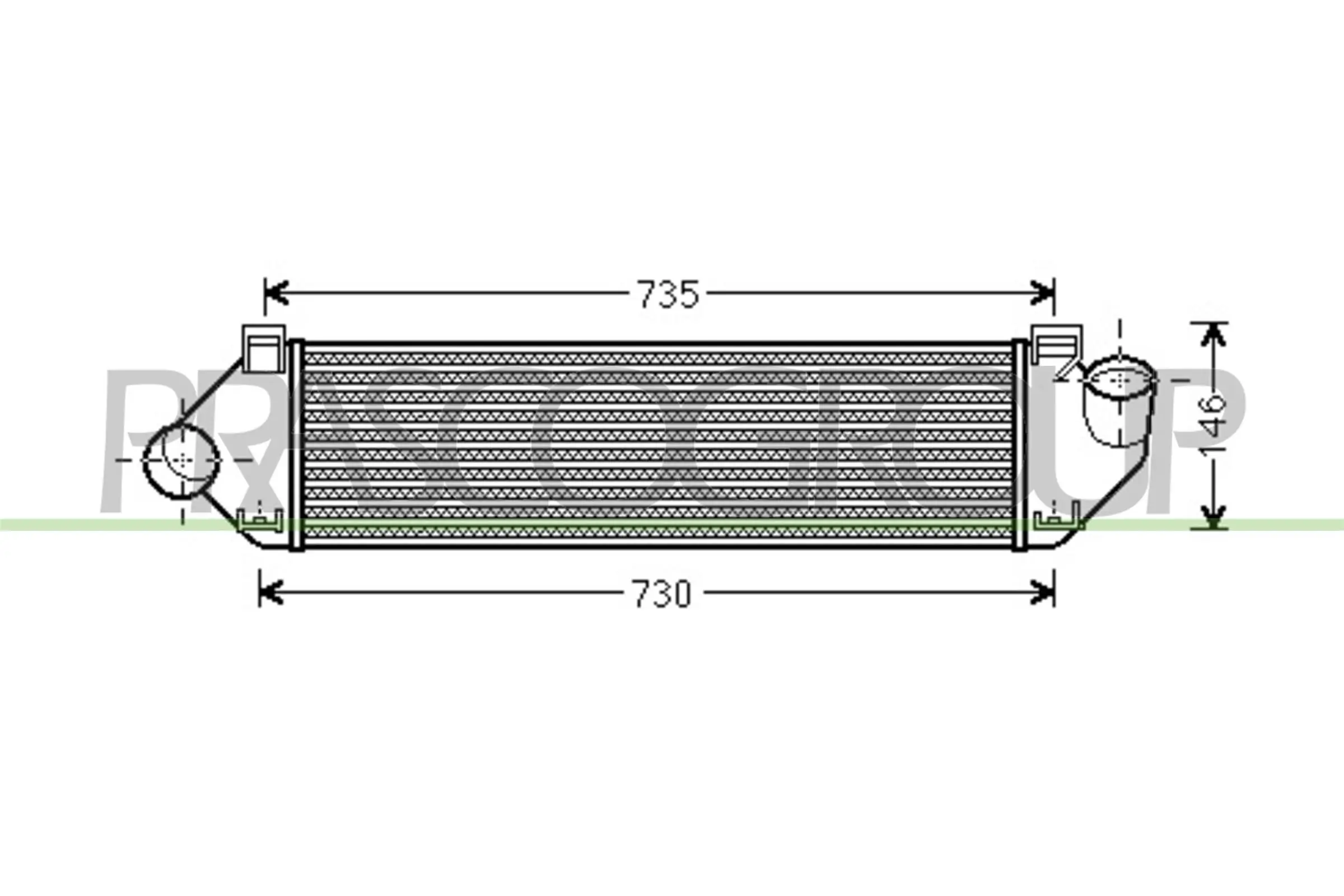 PRASCO töltőlevegő-hűtő - FD422N001 - TothCarparts
