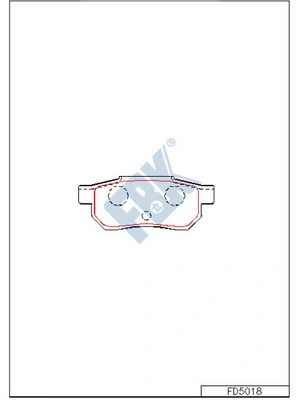 FBK fékbetétkészlet, tárcsafék - FD5018 - TothCarparts