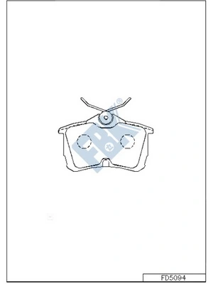 FBK fékbetétkészlet, tárcsafék - FD5094 - TothCarparts