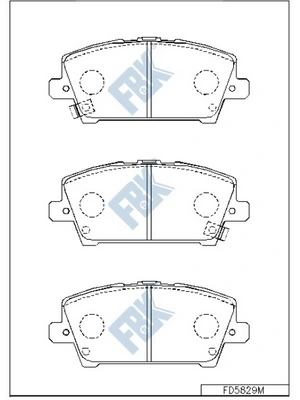 FBK fékbetétkészlet, tárcsafék - FD5829M - TothCarparts