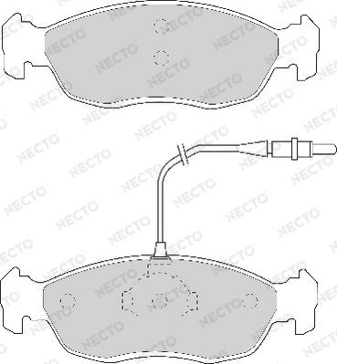 NECTO fékbetétkészlet, tárcsafék - FD6482A - TothCarparts