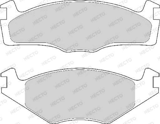 NECTO fékbetétkészlet, tárcsafék - FD6681A - TothCarparts