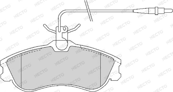 NECTO fékbetétkészlet, tárcsafék - FD6696A - TothCarparts