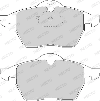 NECTO fékbetétkészlet, tárcsafék - FD6710A - TothCarparts