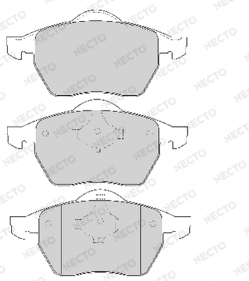 NECTO fékbetétkészlet, tárcsafék - FD6764A - TothCarparts