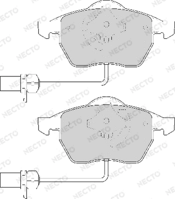 NECTO fékbetétkészlet, tárcsafék - FD6786A - TothCarparts