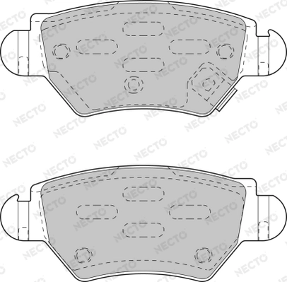 NECTO fékbetétkészlet, tárcsafék - FD6789A - TothCarparts