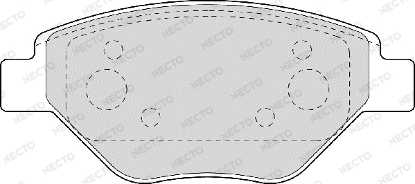 NECTO fékbetétkészlet, tárcsafék - FD6864A - TothCarparts