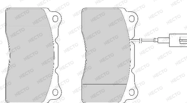 NECTO fékbetétkészlet, tárcsafék - FD6868A - TothCarparts