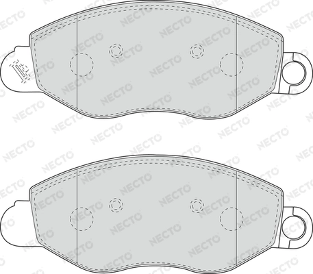 NECTO fékbetétkészlet, tárcsafék - FD6901V - TothCarparts