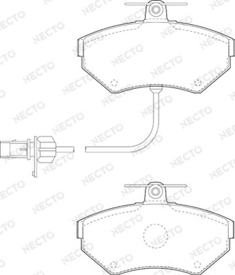NECTO fékbetétkészlet, tárcsafék - FD6902A - TothCarparts