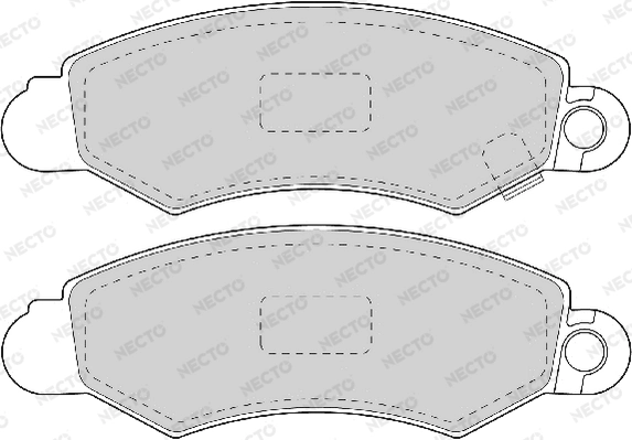 NECTO fékbetétkészlet, tárcsafék - FD6914A - TothCarparts