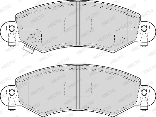 NECTO fékbetétkészlet, tárcsafék - FD6922A - TothCarparts