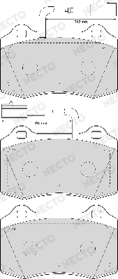 NECTO fékbetétkészlet, tárcsafék - FD6926A - TothCarparts