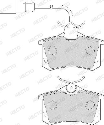 NECTO fékbetétkészlet, tárcsafék - FD6939A - TothCarparts