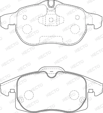 NECTO fékbetétkészlet, tárcsafék - FD6947A - TothCarparts