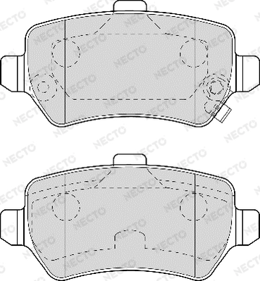 NECTO fékbetétkészlet, tárcsafék - FD6955A - TothCarparts