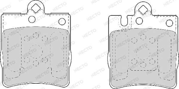 NECTO fékbetétkészlet, tárcsafék - FD7004A - TothCarparts