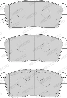 NECTO fékbetétkészlet, tárcsafék - FD7022A - TothCarparts