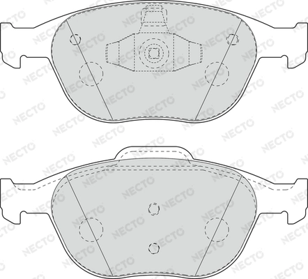 NECTO fékbetétkészlet, tárcsafék - FD7034V - TothCarparts