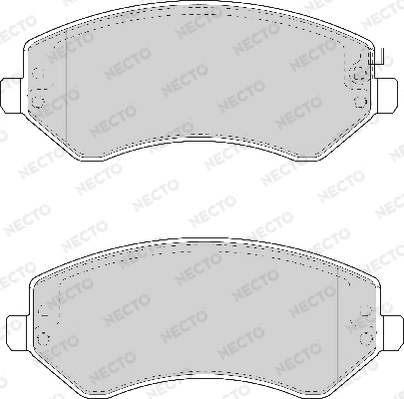 NECTO fékbetétkészlet, tárcsafék - FD7038A - TothCarparts