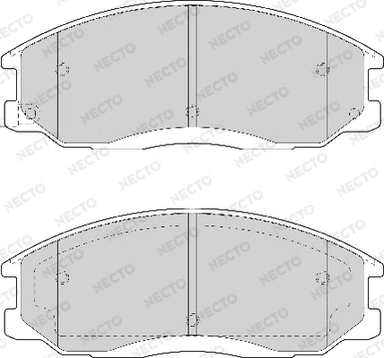 NECTO fékbetétkészlet, tárcsafék - FD7057A - TothCarparts