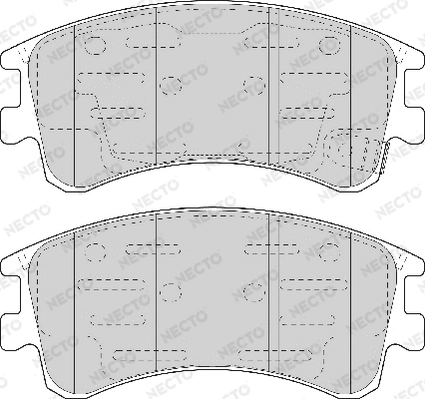 NECTO fékbetétkészlet, tárcsafék - FD7067A - TothCarparts