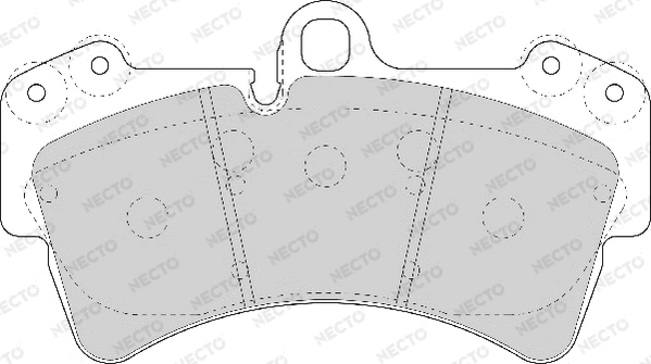 NECTO fékbetétkészlet, tárcsafék - FD7069A - TothCarparts