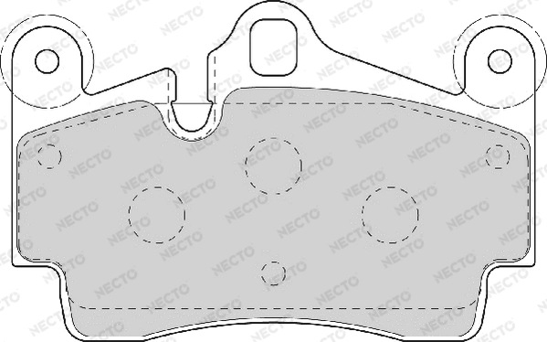 NECTO fékbetétkészlet, tárcsafék - FD7070A - TothCarparts