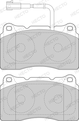 NECTO fékbetétkészlet, tárcsafék - FD7086A - TothCarparts