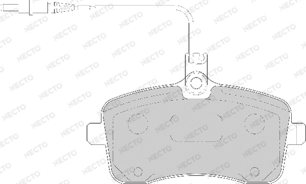 NECTO fékbetétkészlet, tárcsafék - FD7104A - TothCarparts