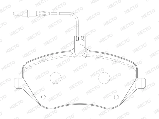 NECTO fékbetétkészlet, tárcsafék - FD7105A - TothCarparts
