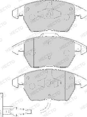 NECTO fékbetétkészlet, tárcsafék - FD7111A - TothCarparts