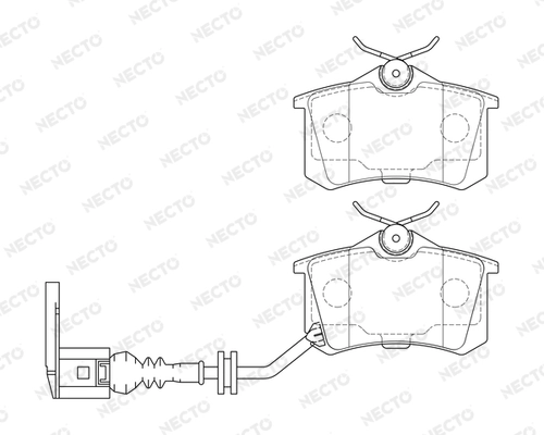 NECTO fékbetétkészlet, tárcsafék - FD7121A - TothCarparts