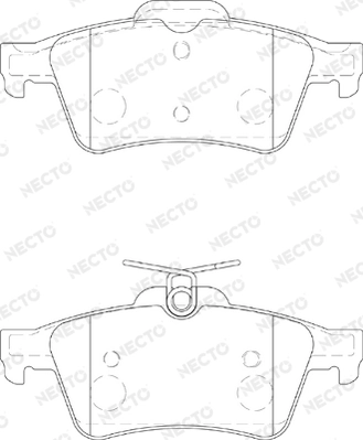 NECTO fékbetétkészlet, tárcsafék - FD7177A - TothCarparts