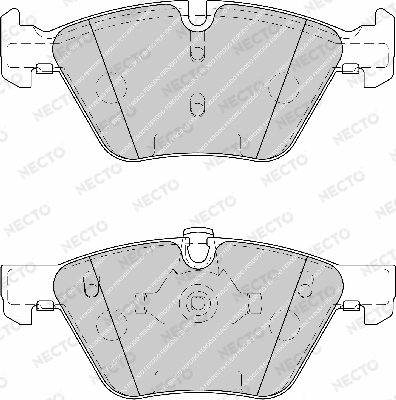 NECTO fékbetétkészlet, tárcsafék - FD7180A - TothCarparts