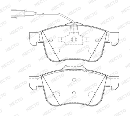 NECTO fékbetétkészlet, tárcsafék - FD7196A - TothCarparts