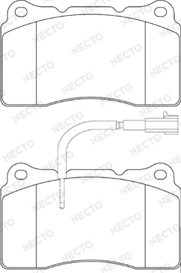 NECTO fékbetétkészlet, tárcsafék - FD7200A - TothCarparts
