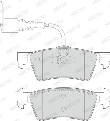 NECTO fékbetétkészlet, tárcsafék - FD7207V - TothCarparts