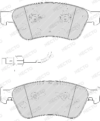NECTO fékbetétkészlet, tárcsafék - FD7210A - TothCarparts