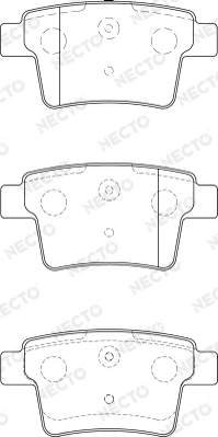 NECTO fékbetétkészlet, tárcsafék - FD7212A - TothCarparts