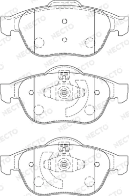 NECTO fékbetétkészlet, tárcsafék - FD7228A - TothCarparts