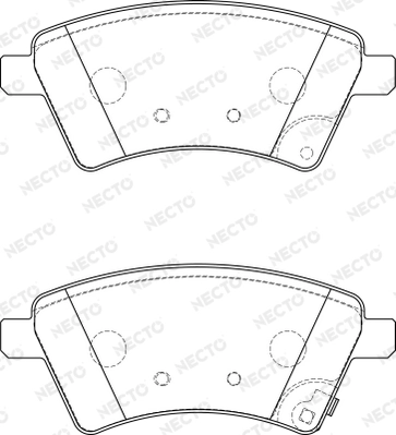 NECTO fékbetétkészlet, tárcsafék - FD7232A - TothCarparts