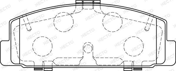 NECTO fékbetétkészlet, tárcsafék - FD7237A - TothCarparts