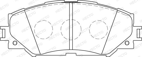 NECTO fékbetétkészlet, tárcsafék - FD7243A - TothCarparts