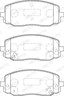 NECTO fékbetétkészlet, tárcsafék - FD7252A - TothCarparts
