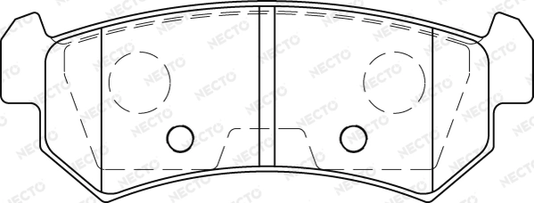 NECTO fékbetétkészlet, tárcsafék - FD7254A - TothCarparts