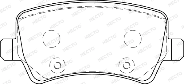 NECTO fékbetétkészlet, tárcsafék - FD7261A - TothCarparts