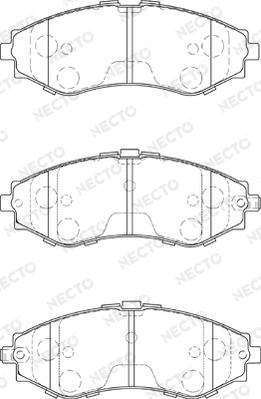 NECTO fékbetétkészlet, tárcsafék - FD7294A - TothCarparts